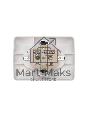 Розетка 2-ая DEA керамика с/з с/у 16А Бел KRANZ (1/10/100)