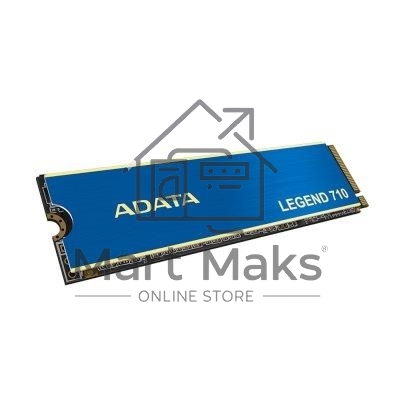 Накопитель SSD ADATA LEGEND 710, 512Gb, PCIe 3.0 x4, M.2 2280, NVMe, R/W 2400/1600, с радиатором