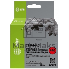 Картридж струйный Cactus CS-PG440 черный (180 стр.) для Canon PIXMA MG2140/MG3140 Картридж струйный Cactus CS-PG440 черный (180 стр.) для Canon PIXMA MG2140/MG3140