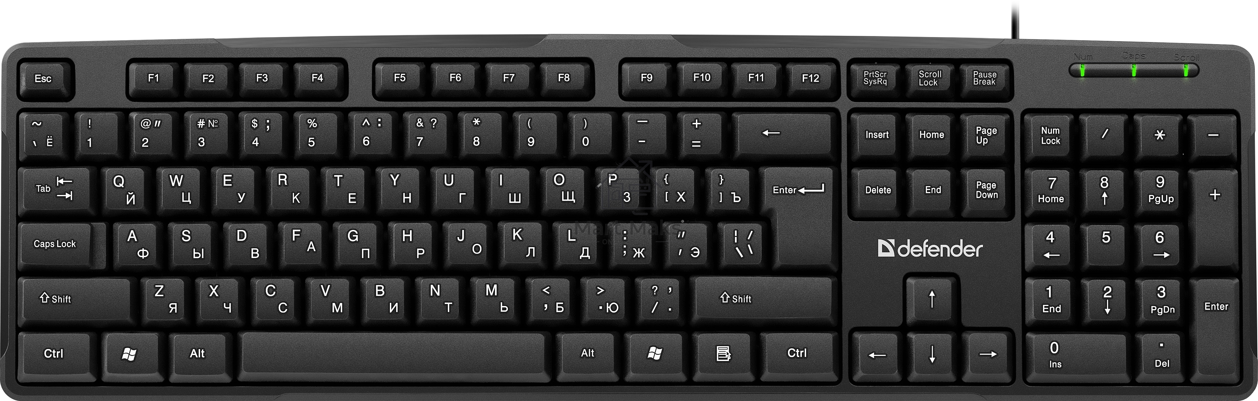 Клавиатура Defender Next HB-440 RU проводная, USB, черный