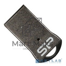 Флешка USB R/W Silicon Power 8Gb Touch T01 SP008Gb,UF2T01V1K USB 2.0 черный/серебристый