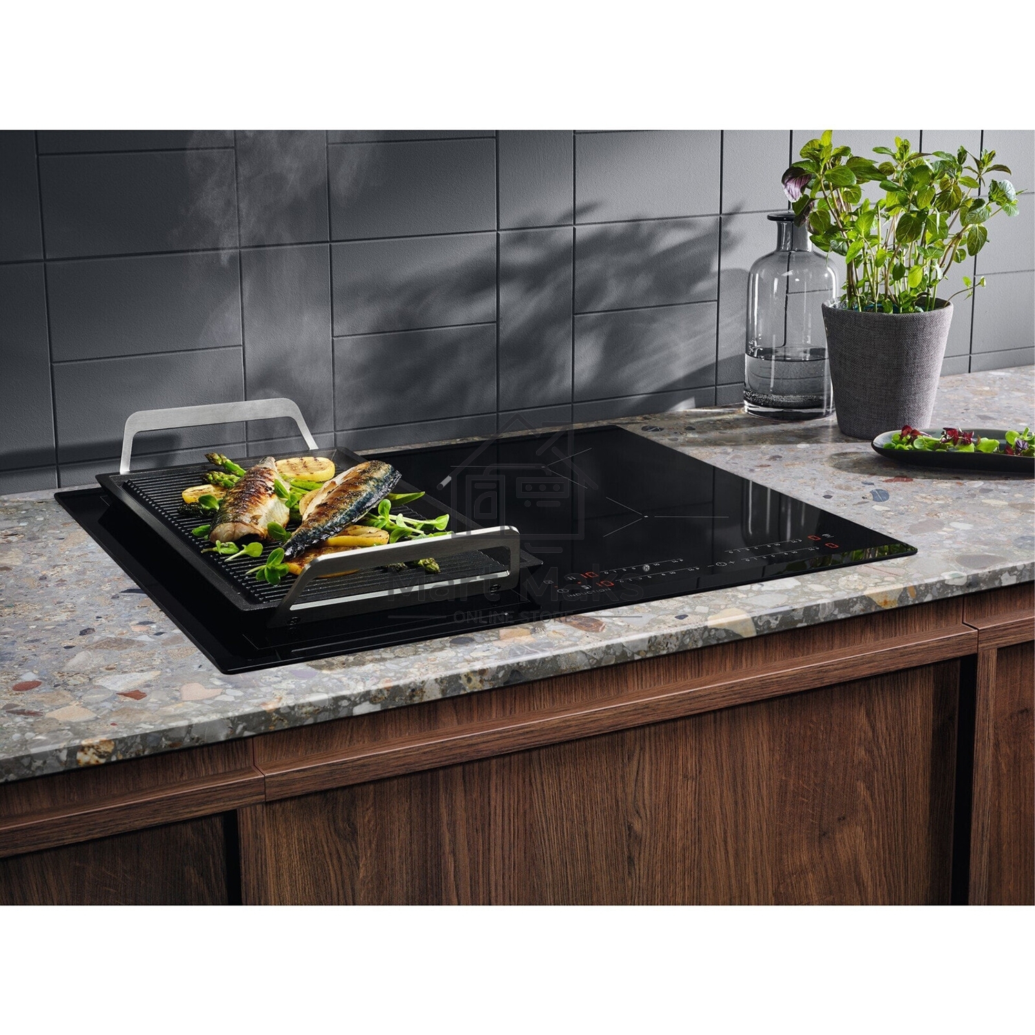 Встраиваемая  индукционная панели Electrolux CIV634 на 4 конфорки, cтеклокерамика, мощность: 7200 Вт, независимая установка, слайдерное управление,размеры (ШхГ): 59x52 см