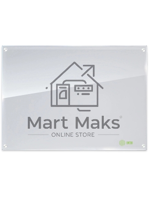 Доска стеклянная Cactus CS-GBD-120X150-WT-TM Сквозное крепление стеклянная белый 120x150см стекло крепления