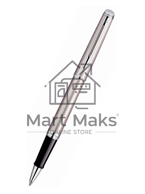 Ручка роллер Waterman Hemisphere (CWS0920450) Steel CT F, черные чернила, подарочная коробка