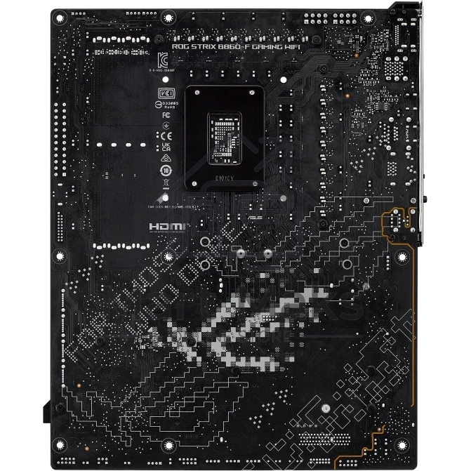 Материнская плата ASUS ROG STRIX B860-F GAMING WIFI, LGA 1851, Intel B860, 4xDDR5, 4xSATA, 4xM.2, 1xPCIe 5.0 x16, 1xPCIe 4.0 x16, 1xDP, 1xHDMI, 1x 2.5Gb LAN, 1xUSB 20Gbps, 1xUSB 10Gbps, 6xUSB-A 5Gbps, 2xUSB 2.0, 3x3.5 мм, 7.1, ATX