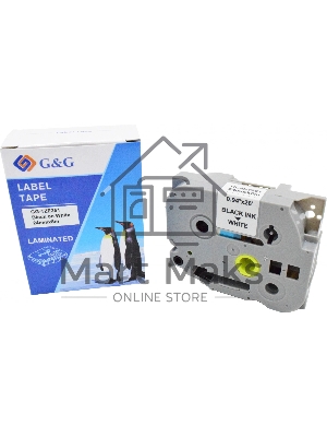 Картридж ленточный G&G GG-TZE251 черный на белом 24x8 для Brother 1010/1280/1280VP/2700VP