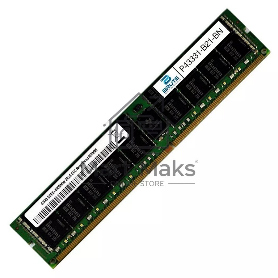 Оперативная память HPE P43331-B21, DDR5, 64GB (1x64 GB), 4800 MHz, CL40, ECC, RDIMM
