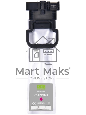 Картридж струйный Cactus CS-EPT9443 (T9443) пурпурный пигментный (45 мл) для Epson WorkForce WF-C5290DW/WF-C5790DW
