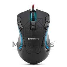 Мышь проводная Crown Gaming CMXG-804 черный, 2000 dpi, USB, кнопки - 9