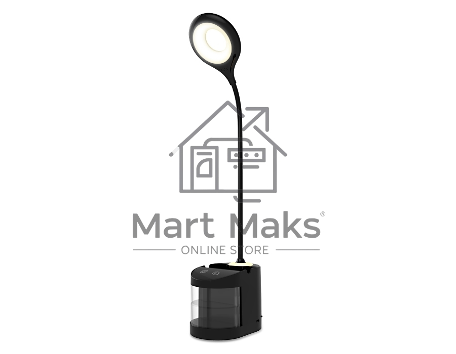 Настольная светодиодная лампа Ambrella light DE562 BK черный LED 4200K 4W