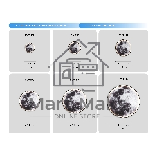 Настенно-потолочный светодиодный светильник Ambrella light FW11114 BK черный 38W LED 3000-6400K D600*38