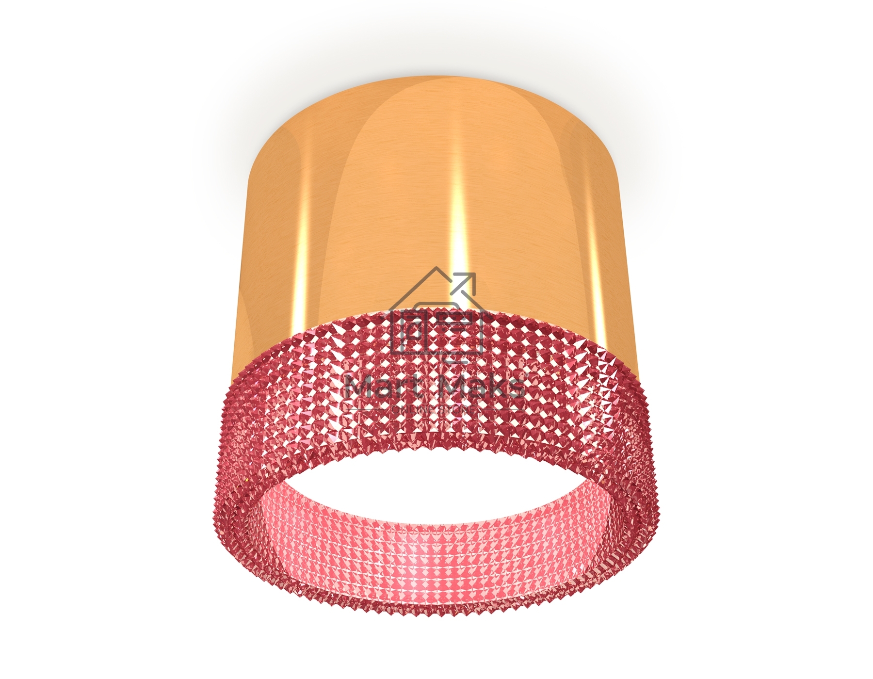 Светильник Ambrella Light XS8121022 PYG/PI золото желтое полированное/розовый GX53 (C8121, N8486)
