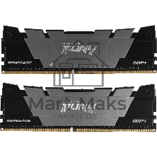 Оперативная память Kingston Fury Renegade, DDR4, 16GB (2x8GB), 4600MHz, CL19, DIMM, с радиатором, черный