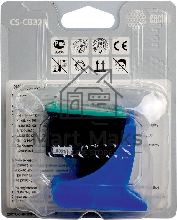 Картридж струйный Cactus CS-CB338 №141XL трехцветный (18 мл.) для HP DJ D4263/D4363/D5360/DJ J5783/J6413/PS C4273/C4283/C4343/C4383/C4473/C4483/C4583/C5283/D5363