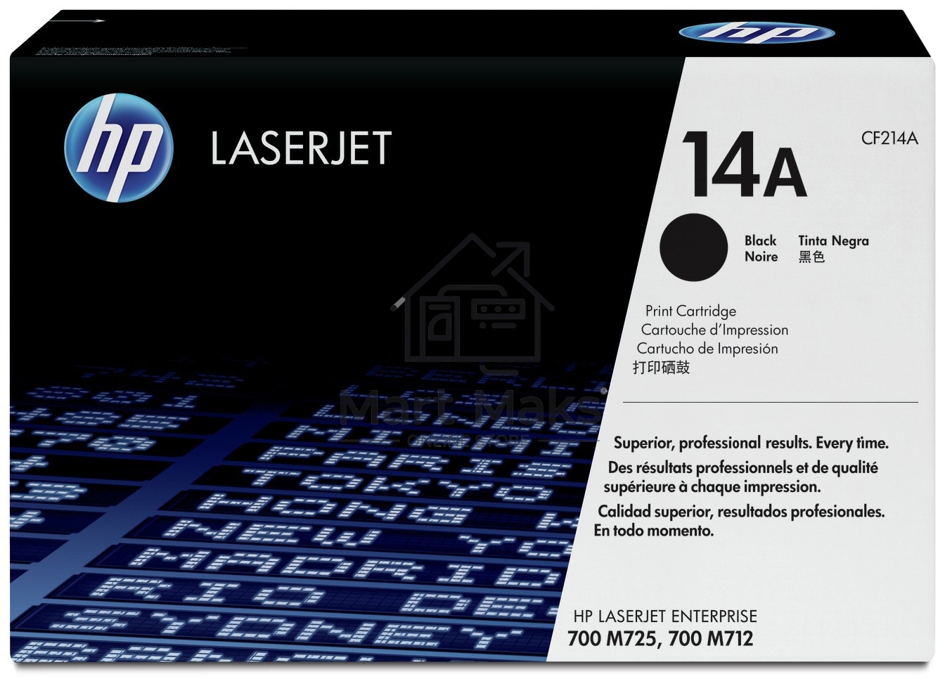 Картридж лазерный HP CF214A черный LaserJet 700 MFP M712 (10 000стр.)
