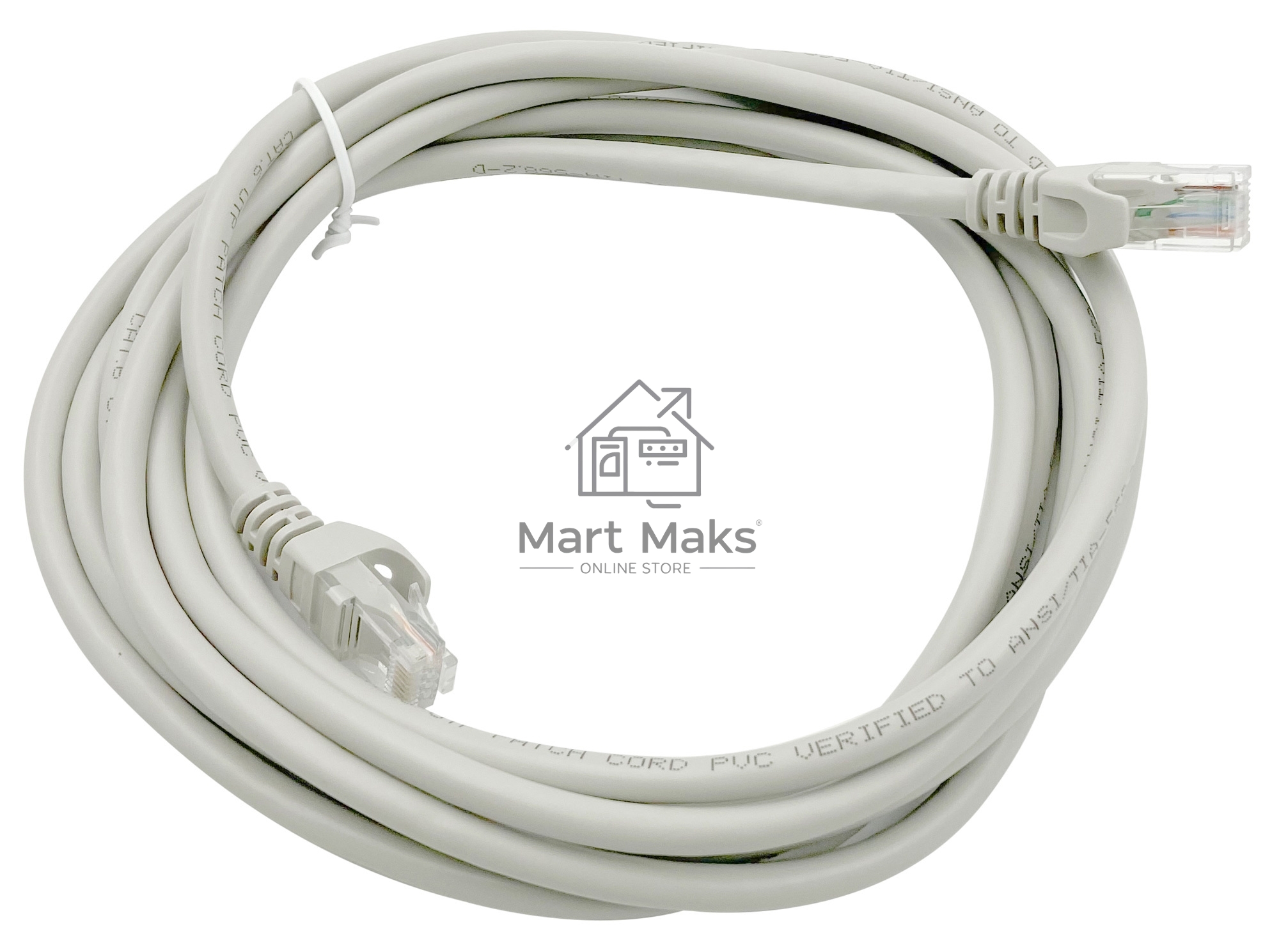 Патч-корд Buro Basic UTP 4 пары cat6 CCA molded 3м серый RJ-45 (m)-RJ-45 (m)