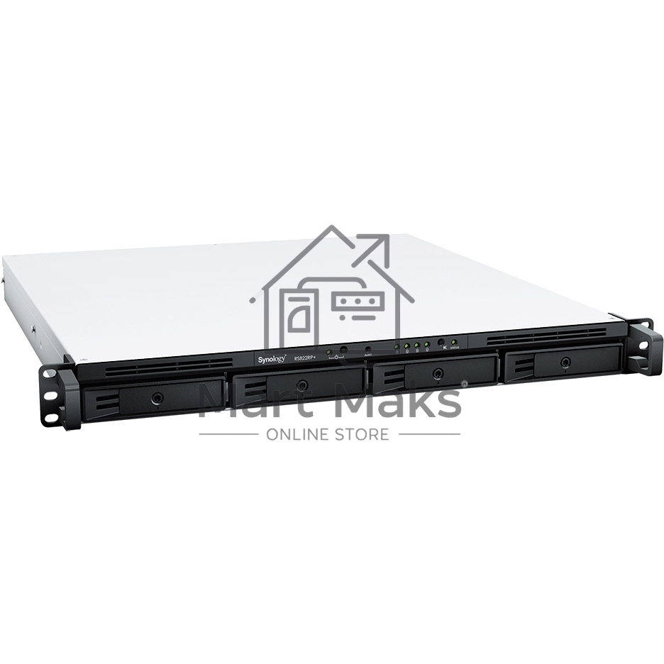 СХД стоечное исполнение 4BAY 1U NO HDD RS822RP+ SYNOLOGY