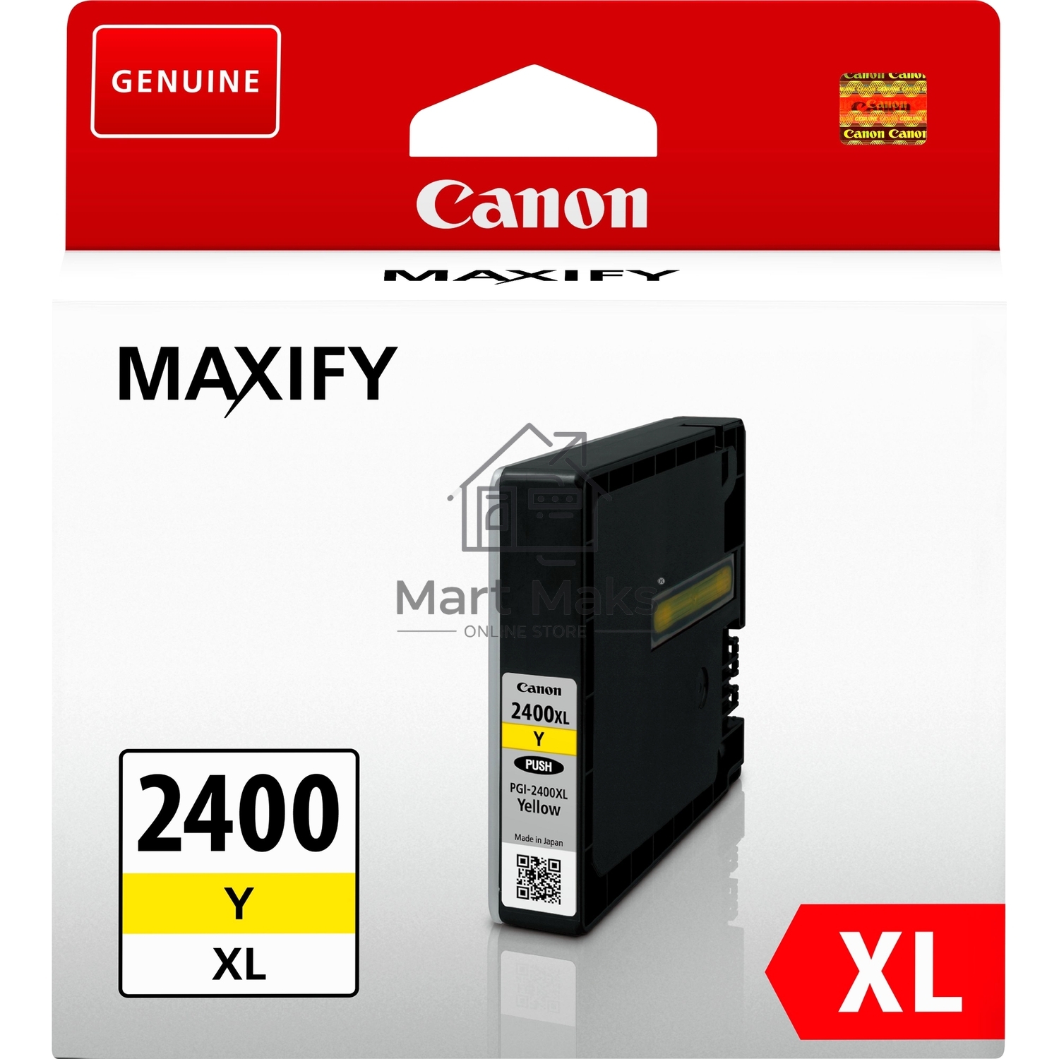 Картридж струйный Canon PGI-2400XL желтый (1520 стр. 19.3 мл) для Canon MAXIFY iВ4140/iB4040/МВ5040/МВ5340