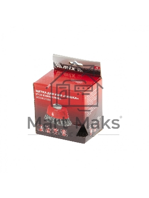 Щетка Matrix для УШМ, 100 мм, М14, Чашка, крученая проволока 0,35 мм