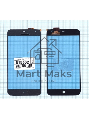 Сенсорное стекло (тачскрин) для Meizu MX3 черное