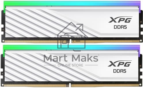 Оперативная память XPG Lancer Blade, DDR5, 32GB (2x16GB), 6400MHz, CL32, DIMM, с радиаторами, RGB, белый