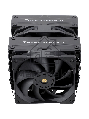 Кулер для процессора Thermalright Frost Coммander 140 черный (4-pin PWM, 158мм, Ni/CU, 8x5мм, 1x120мм+1x140мм, 82CFM/95.5CFM, 29.6dBA/30.2dBA, 1850RPM/1800RPM, S: 1700, 1200, 20XX, 115X, AM5, AM4)