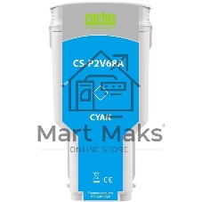 Картридж струйный Cactus CS-P2V68A №730 голубой (300мл) для HP Designjet T1600/1700/2600
