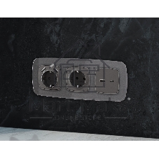 Рамка OMEGA Radian (Антрацит серый Стекло органическое) 4-ая OF320654