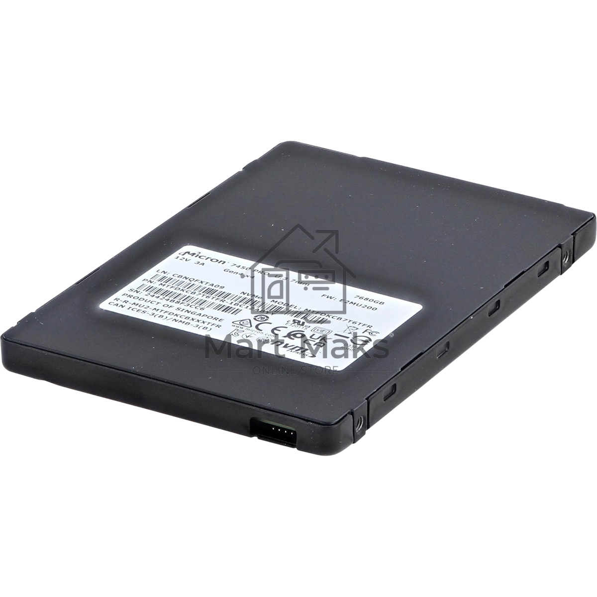 Накопитель SSD PCIE 7.68TB NVMe 7450 PRO NVMe MTFDKCB7T6TFR-1BC1ZABYY MICRON