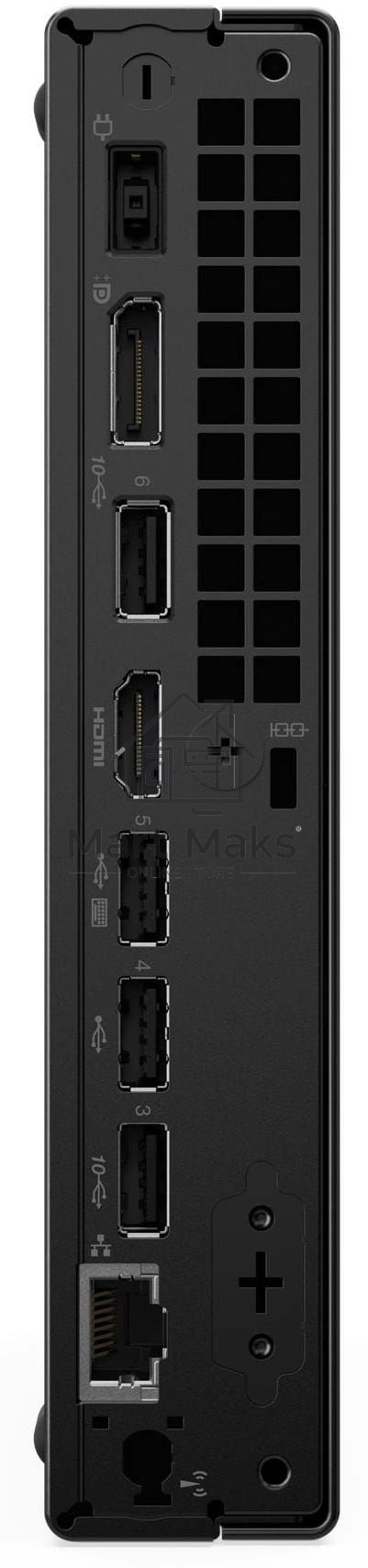 Неттоп Lenovo ThinkCentre Neo 50q G5 slim Core 5 210H (2.2) 16Gb SSD512Gb UHDG без ОС GbitEth WiFi BT 90W kb мышь клавиатура черный (13B9004VUM)