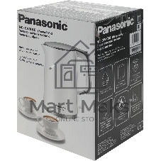 Чайник электрический Panasonic NC-CWK50 1.7 л, 1500 Вт, белый корпус: нерж.сталь/пластик
