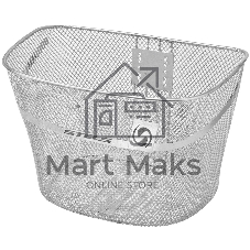 Велокорзина передняя JL-044-2 серебристая для 28