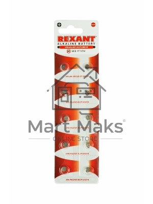 Батарейка Rexant LR50, AG0, LR521, G0, 379, SR521W Батарейка Rexant LR50, AG0, LR521, G0, 379, SR521W