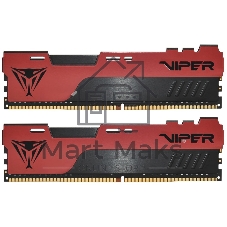 Оперативная память Patriot Viper Elite II, DDR4, 16GB (2x8 GB), 2666 MHz, CL16, DIMM, радиатор, красный