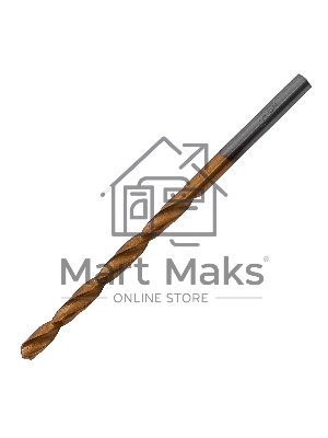 Сверло по металлу Matrix, 3,5 мм, HSS, нитридтитановое покрытие, цилиндрический хвостовик