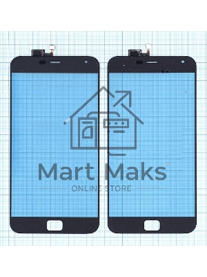 Сенсорное стекло (тачскрин) для Meizu MX4 Pro черное