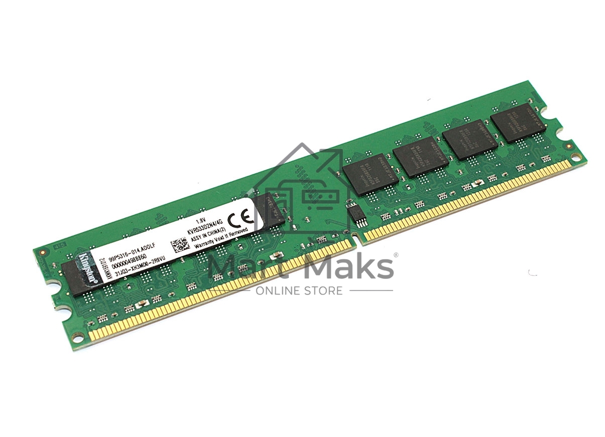 Оперативная память Kingston ValueRAM, DDR2, 4GB (1x4GB), 533MHz, CL4, DIMM