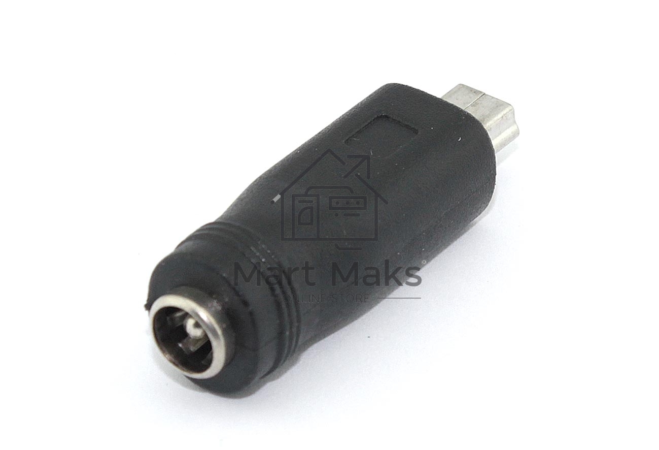 Переходник 5,5x2,1 мама на Mini USB папа 5 Pin