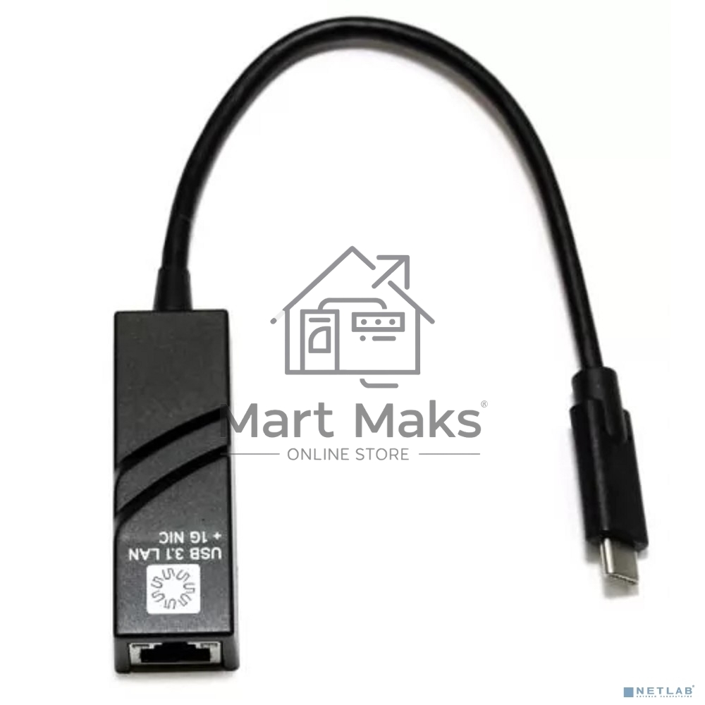 Кабель-адаптер 5bites UA3C-45-07BK USB3.1 / RJ45 1G / черный