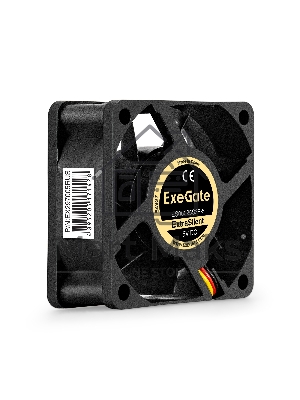 Вентилятор для корпуса ExeGate ExtraSilent ES06025S3P-5 черный, 60 мм, 2300 об/мин, 18 дБ, 3 pin