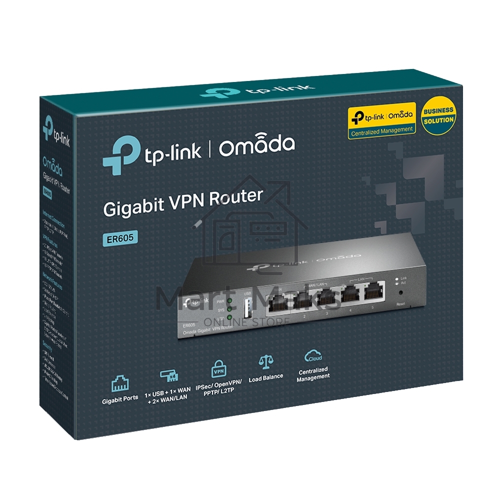 Роутер TP-Link SafeStream ER605 10/100/1000BASE-TX черный