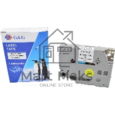 Картридж ленточный G&G GG-TZES231 черный на белом 12x8 для Brother 1010/1280/1280VP/2700VP