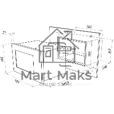 Микроволновая печь Maunfeld MBMO.20.2PGB 20л. 1250Вт черный (встраиваемая)
