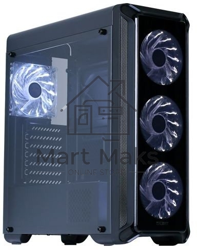 Компьютерный корпус Zalman i3 edge черный без БП ATX 3x120mm 2xUSB2.0 1xUSB3.0 audio bott PSU