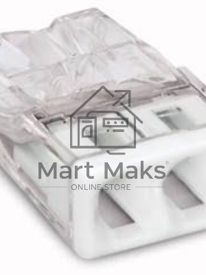 Клемма 2х(0.5-2.5мм) 2-хпроводн. для распред. короб. (без п) WAGO 2273-202