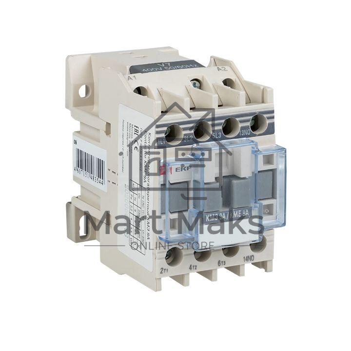 Контактор EKF ctr-s-9-220 КМЭ малогабаритный 9А 220В 1NO EKF PROxima
