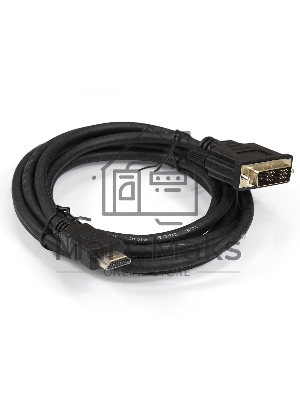Кабель ExeGate EX284893RUS HDMI-DVI ExeGate EX-CC-HDMIM-DVIM-1.8 (19M/19M, single link, 1,8м,позолоченные контакты)