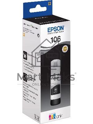 Картридж струйный Epson 106BK C13T00R140 черный (70мл) для Epson L7160/7180