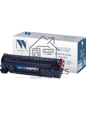 Картридж лазерный NVPrint CB435A/CB436A/285A/CRG725 для HP LJ P1005/P1006/P1515, 2000 стр.