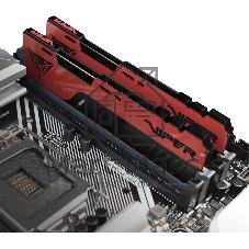 Оперативная память Patriot Viper Elite II, DDR4, 64GB (2x32 GB), 3600 MHz, CL20, DIMM, радиатор, красный/черный